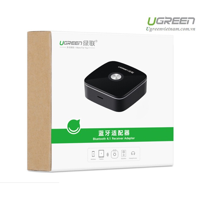 Thiết bị nhận Bluetooth 4.1 Music Receiver cho loa, amply chính hãng Ugreen 30445