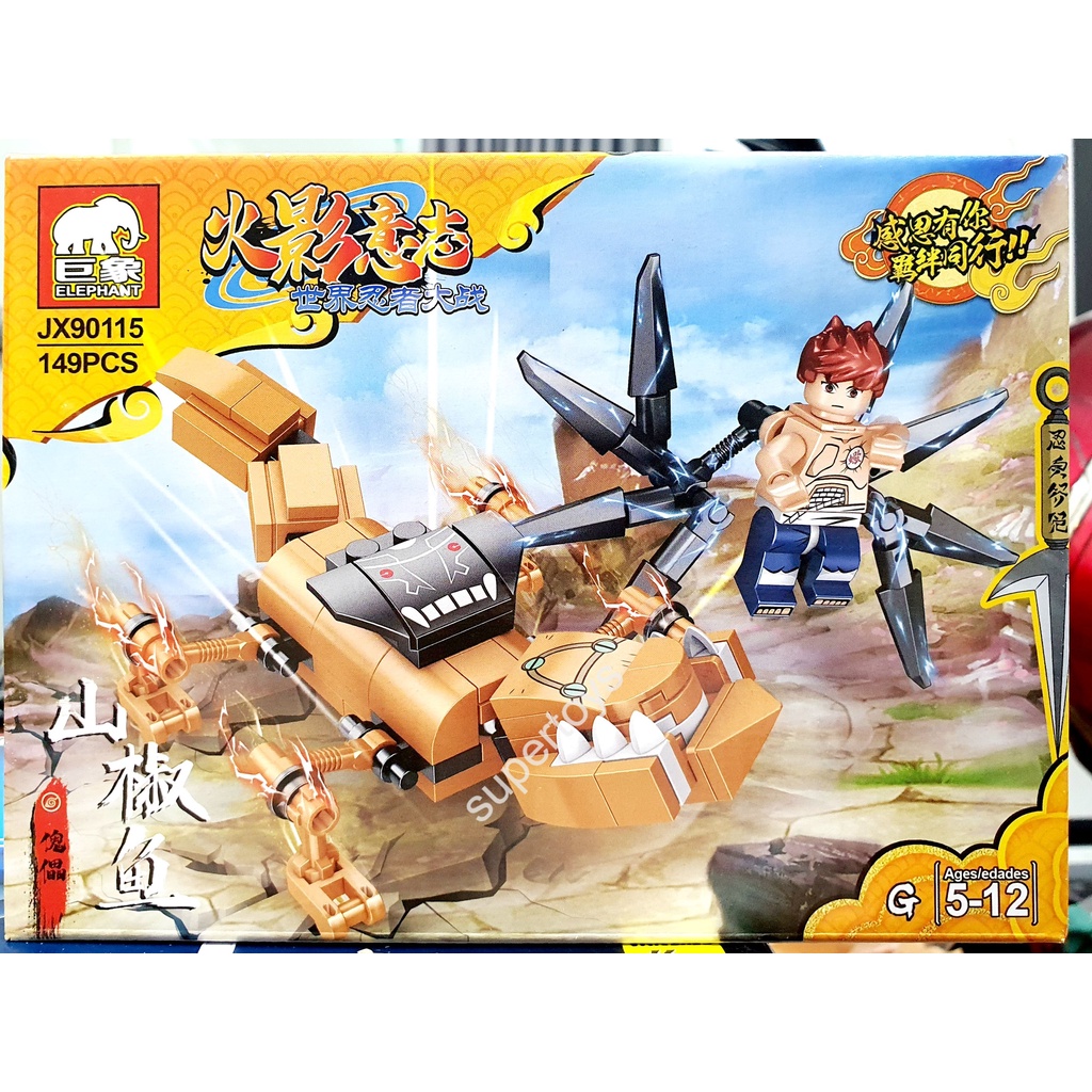 lego naruto nhân vật kèm vỹ thú và skill nhân vật