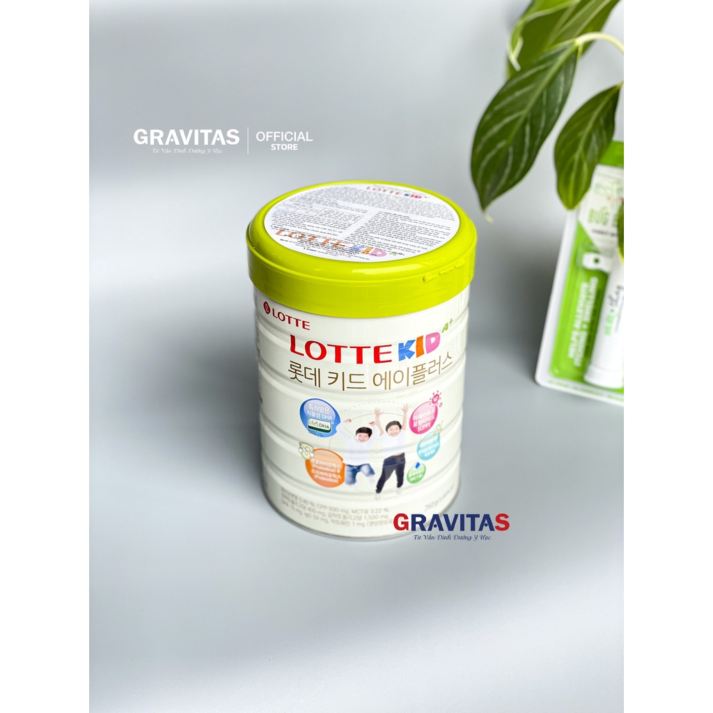 Sữa Lotte Kid Mẫu Mới Tăng chiều cao và cân nặng Hàn Quốc hộp 750g