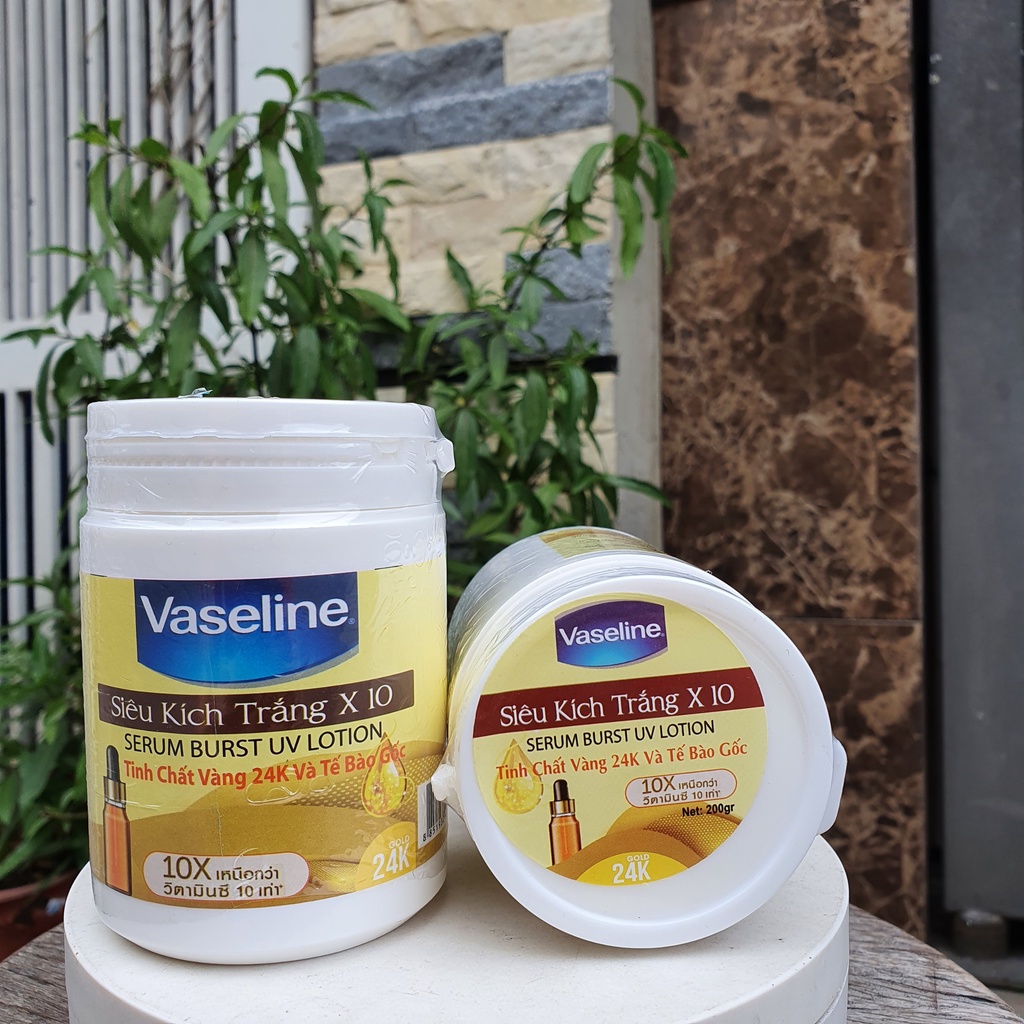 Kem kích trắng Vaseline ngày và đêm Thái Lan hộp 200gram