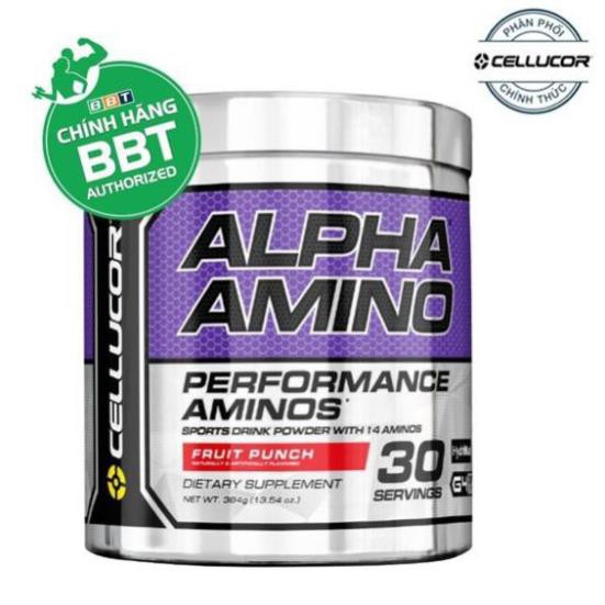 [FreeShip] Chống Dị Hóa Cơ Bắp Amino Axit Cellucor Alpha Amino 30 lần dùng - Chính Hãng 100%