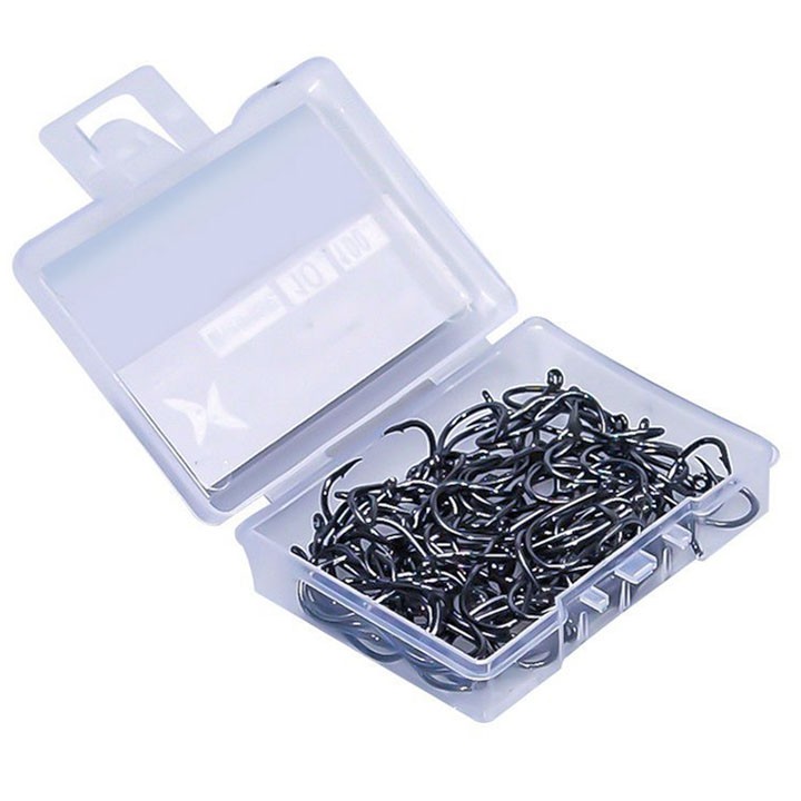 Hộp Lưỡi Câu Cá Thép Carbon Steel Từ Số 3 Đến Số 15