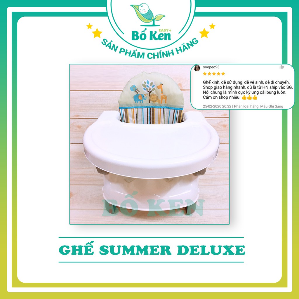 ㍿☈❇Shop Bố Ken Ghế ăn dặm Cao Cấp Summer Deluxe Siêu Tiện Lợi [ Hàng Chính Hãng sử Dụng Đến 3 Tuổi ]