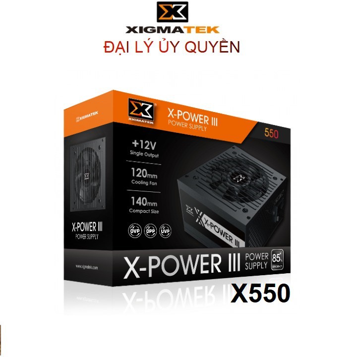 Nguồn Máy Tính XIGMATEK X-POWER III X-550 (EN45983) 500W - Sản phẩm lý tưởng cho hệ thống GAME-NET