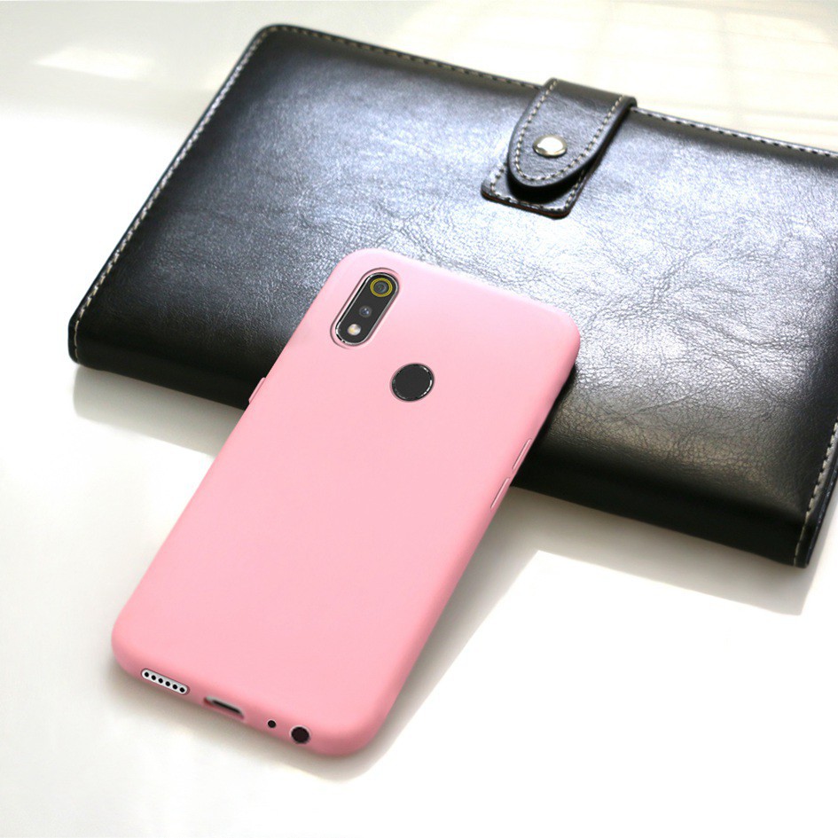 Ốp điện thoại màu trơn thời trang cho Realme3 / Rmx1825 / Realme 3 Pro / Rmx1851