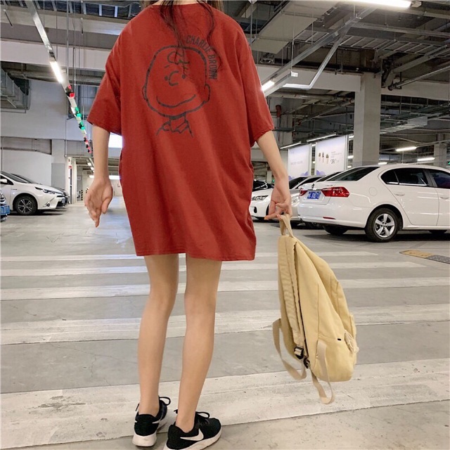 Áo thun unisex form rộng chú bé Charlie