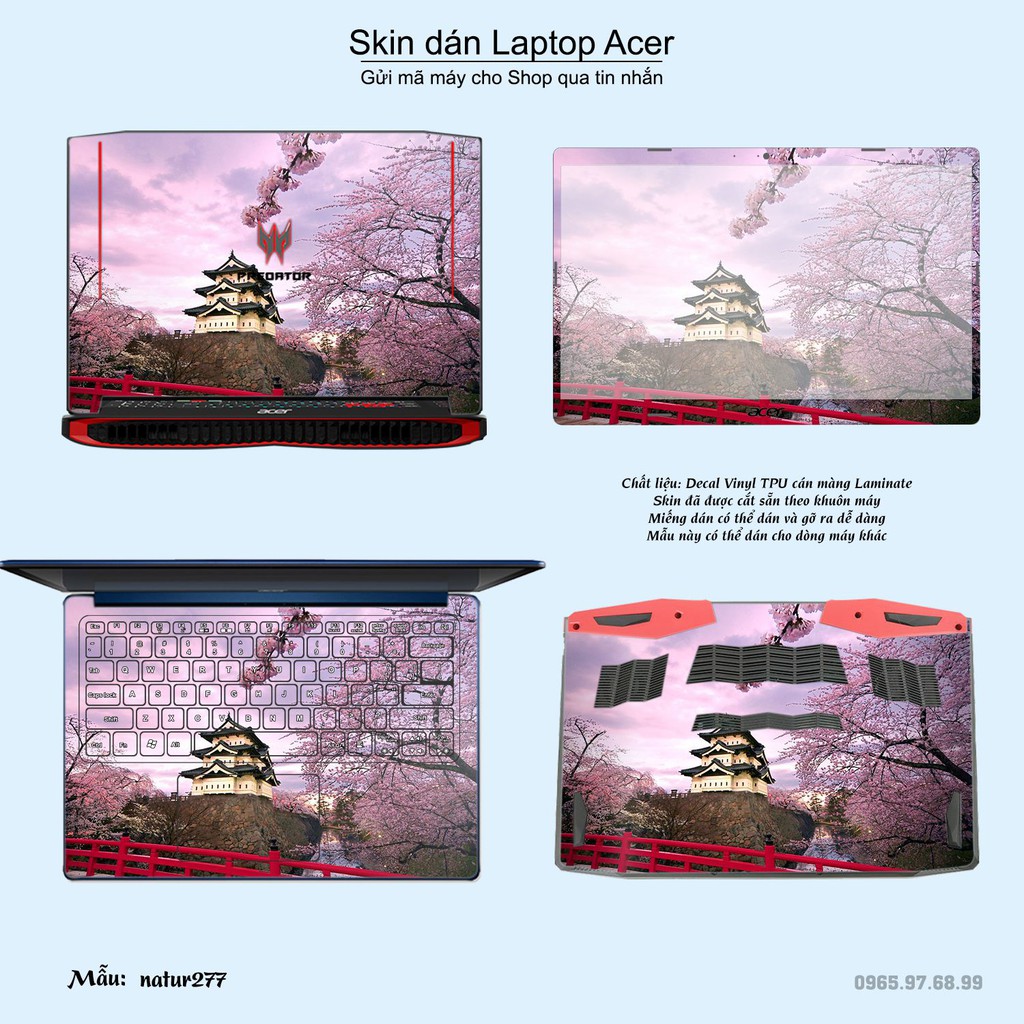 Skin dán Laptop Acer in hình thiên nhiên nhiều mẫu 10 (inbox mã máy cho Shop)