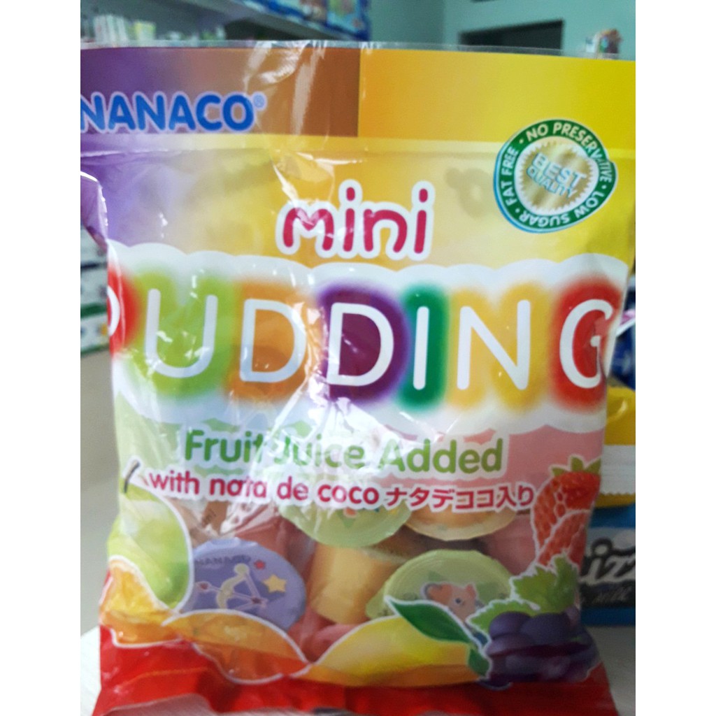 Rau câu thạch dừa Nanaco tổng hợp Thái Lan 100%