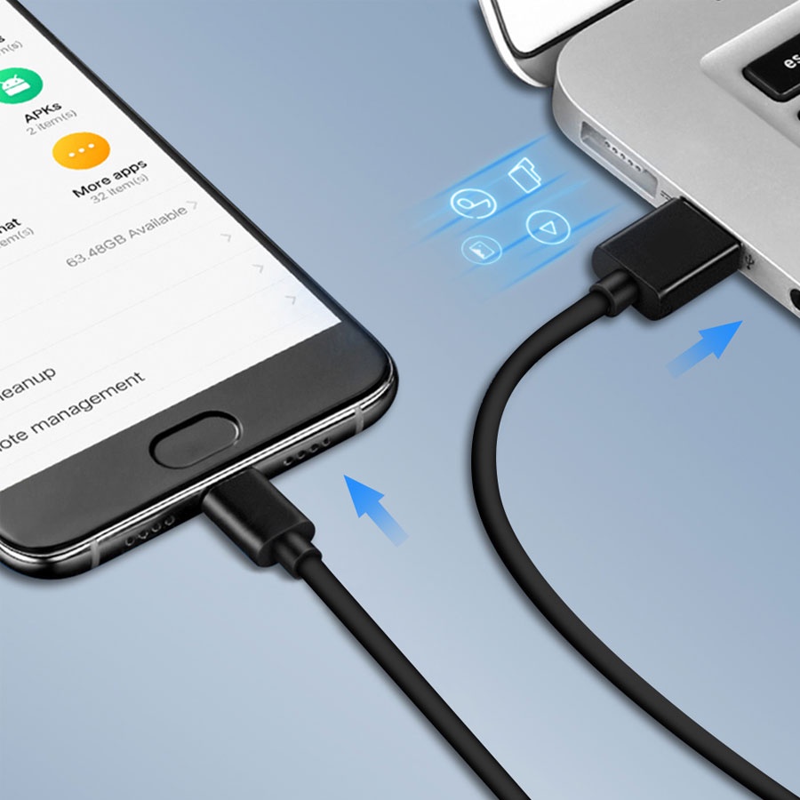 Cáp Sạc Nhanh Micro USB cho Samsung Galaxy S10 S20 S21 Note 10 20 Ultra A51 A71 A52 A72 A12 A32 A02S A03S A21S