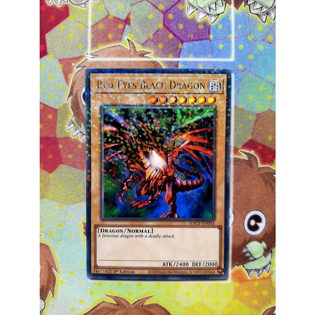 [ ĐỖ LẠC SHOP ] THẺ BÀI YUGIOH MONSTER - Red-Eyes Black Dragon - SBCB-EN167 - Common 1st Edition (Yellow Tab)