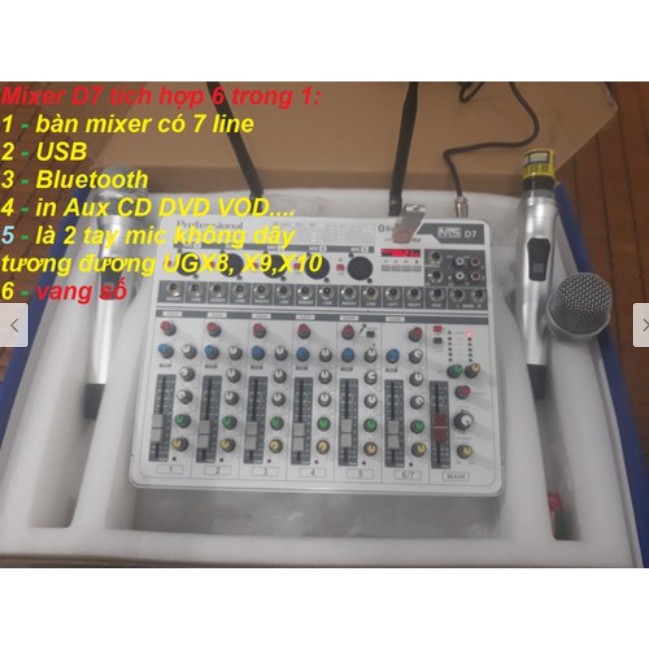Bàn mixer Protessional- D7 - MXD7