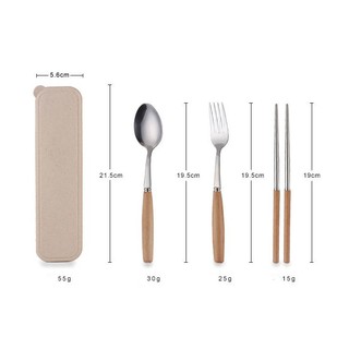 BỘ MUỖNG ĐŨA NĨA nhỏ gọn, tiện dụng, có hộp vừa vặn xinh xắn