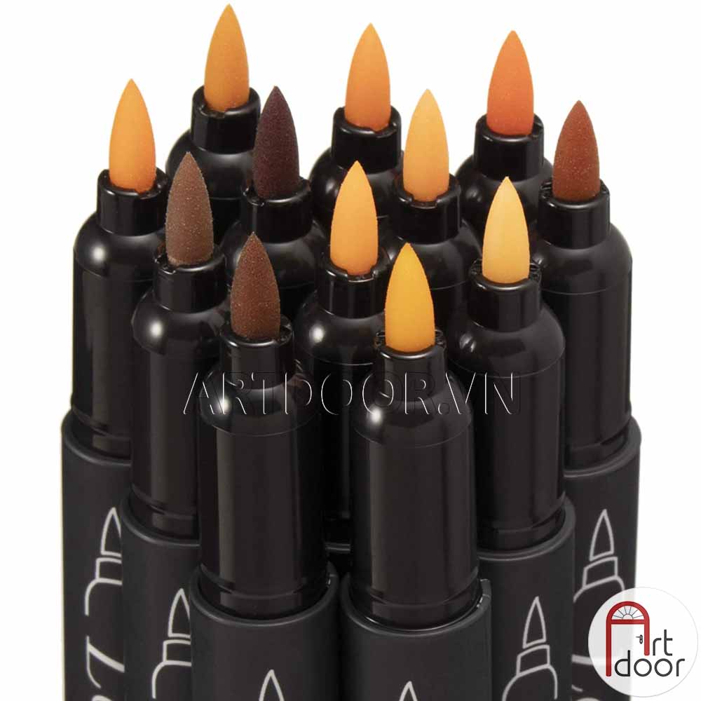 [ARTDOOR] Bút Marker MARVY đầu brush mềm cây lẻ (số 853~922)