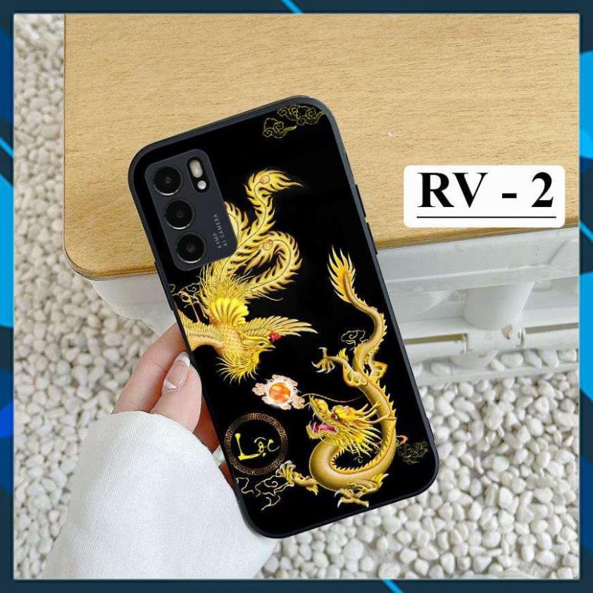 Ốp lưng Oppo A54/A55 - Oppo A74/A95 - Oppo A94 - Oppo Reno 4/4 Pro - Reno 5 - Reno 6/6z in hình Rồng Vàng 3D