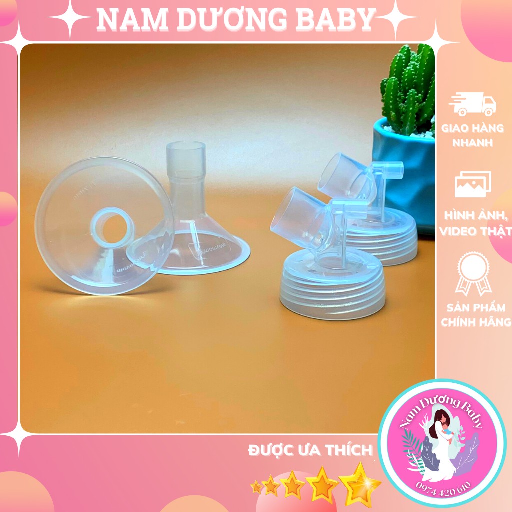 Bộ Phễu Hút Sữa và Cổ Nối Máy Hút Sữa Spectra Tương Thích Spectra 9 Plus-9S-M1-M2-S1 Plus-S2 Plus-Dew 350-S1-S2