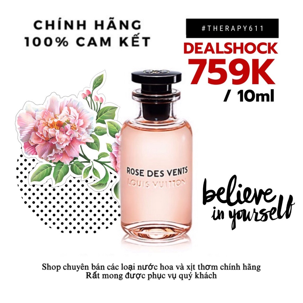 [𝗦𝗔𝗟𝗘]..::✨Nước hoa LV Rose Des Vents  ✨::..