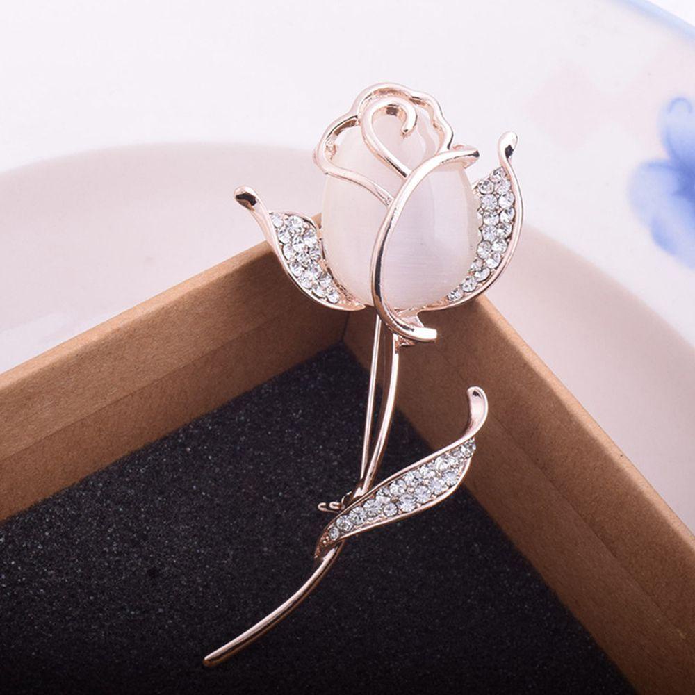 MXGOODS Ghim Cài Áo Hình Hoa Đính Đá Thời Trang