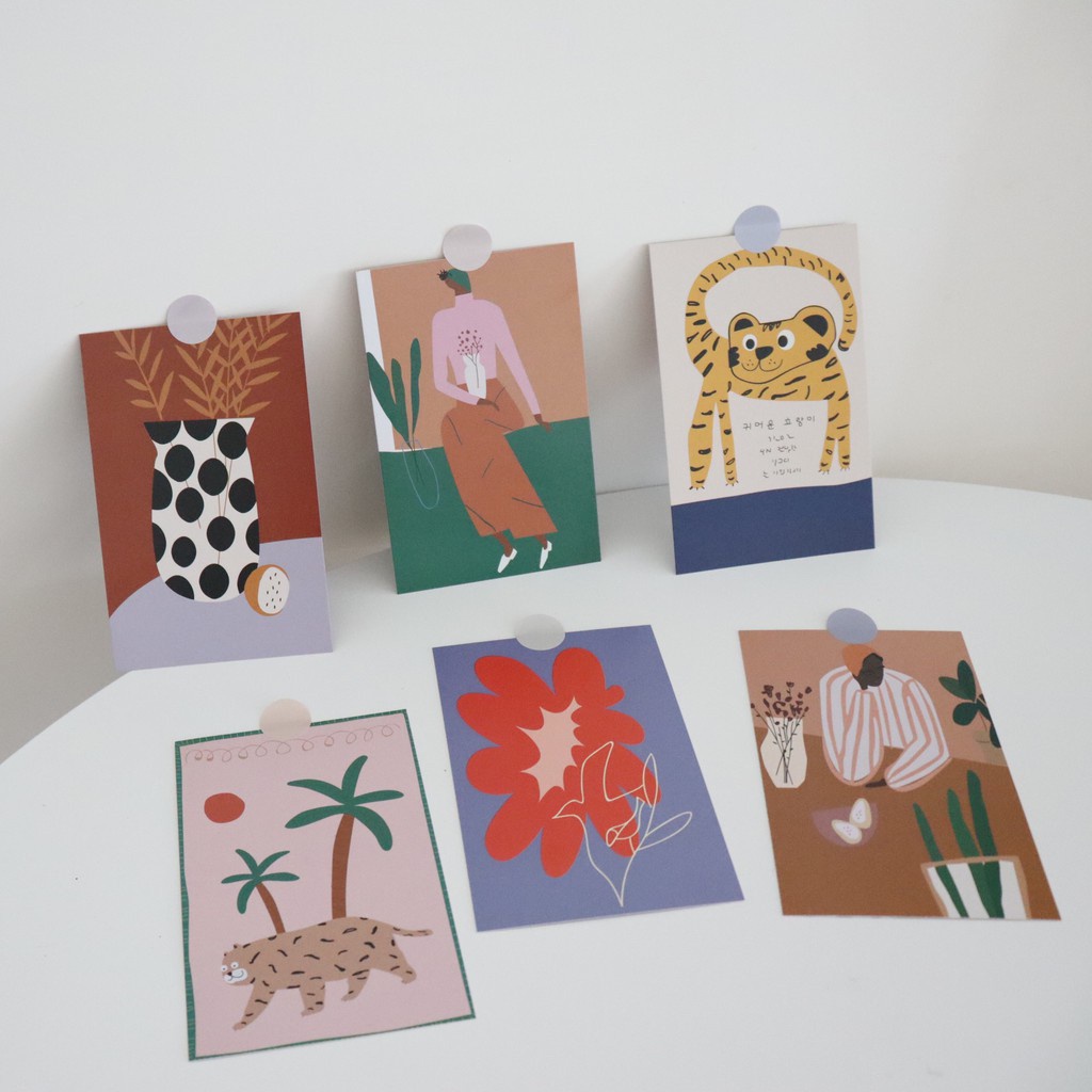 European And American Style Postcards For The Wall