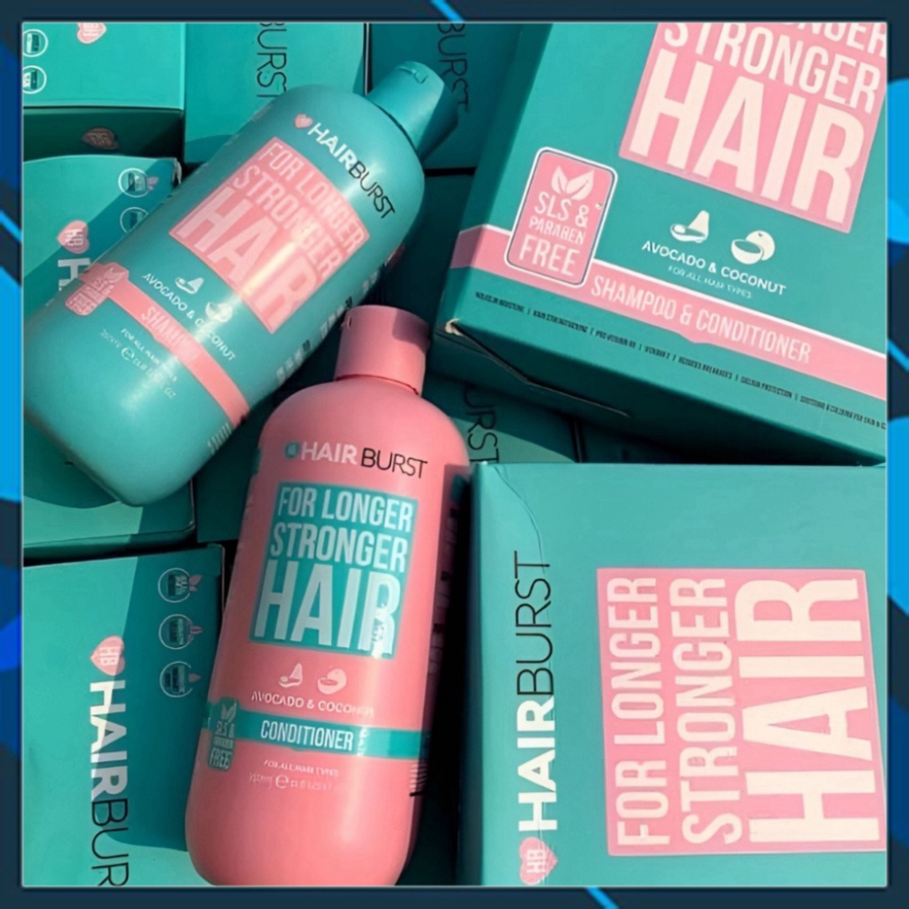 Dầu Gội + Dầu Xả ⚡ FREESHIP ⚡ Hair Burst 350ml | Cặp Dầu Gội Ngăn Rụng, Kích Thích Mọc Tóc, Làm Dày Tóc