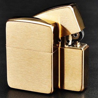 Bật lửa Zippo bóng màu vàng đồng