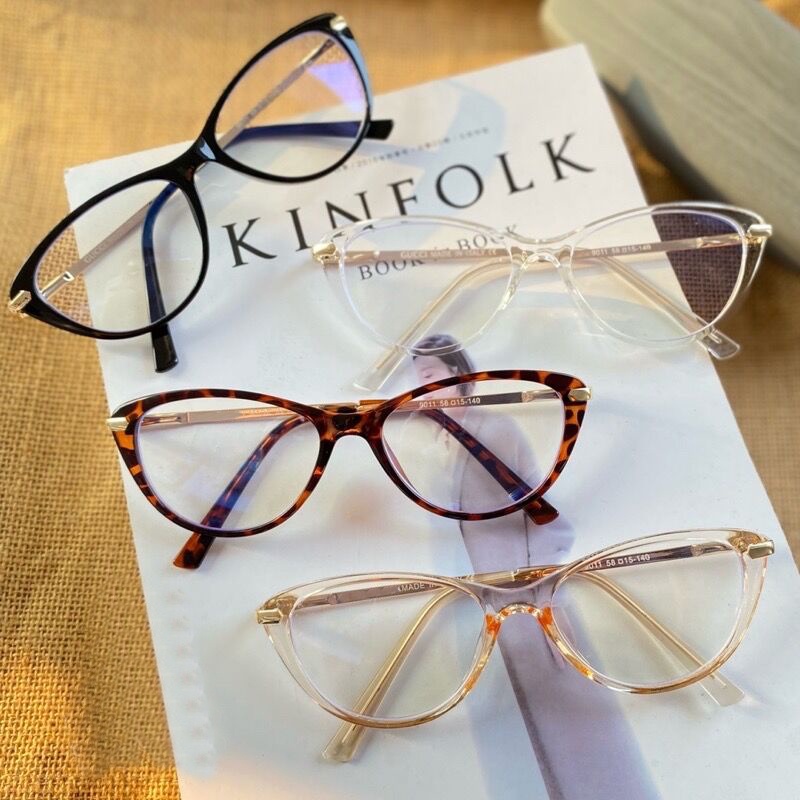 Kính Mắt Mèo tr90 Gọng Nhỏ Phong Cách Retro Âu Mỹ Cho Nữ
