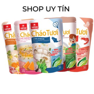 [CHÍNH HÃNG] 01 Gói Cháo Tươi  VIFON Vị Thịt Thăn/Bò/Gà/Cá/Tôm/Sườn (240g/Gói) [UY TÍN]