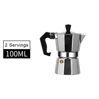 Aluminum Mocha Coffee Pot Rapid Stovetop Coffee Brewer Stovetop Espresso Maker Moka Pot orange369