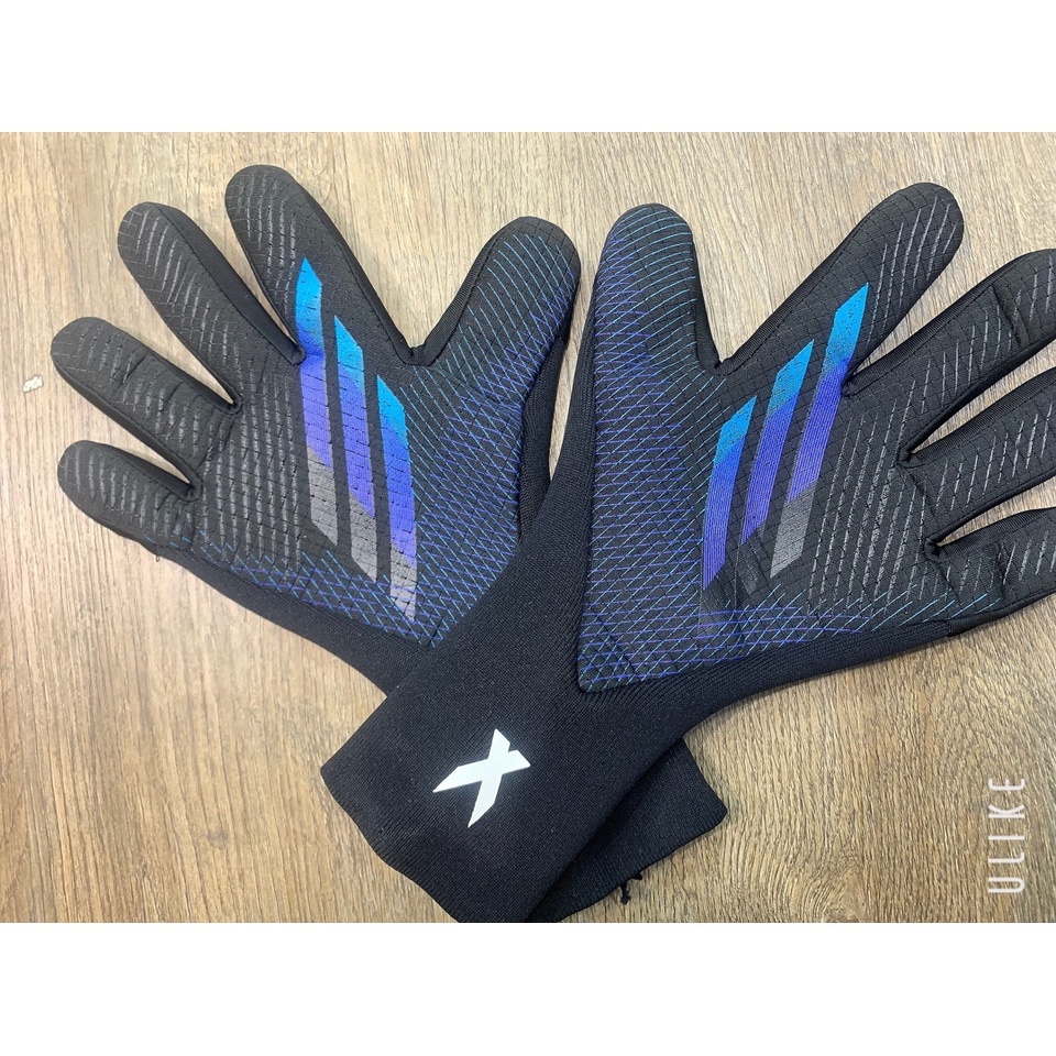 Găng Tay Thủ Môn Chuyên Nghiệp - Adidas A17 Đen Xanh Kiểu - Cực Bám Bóng