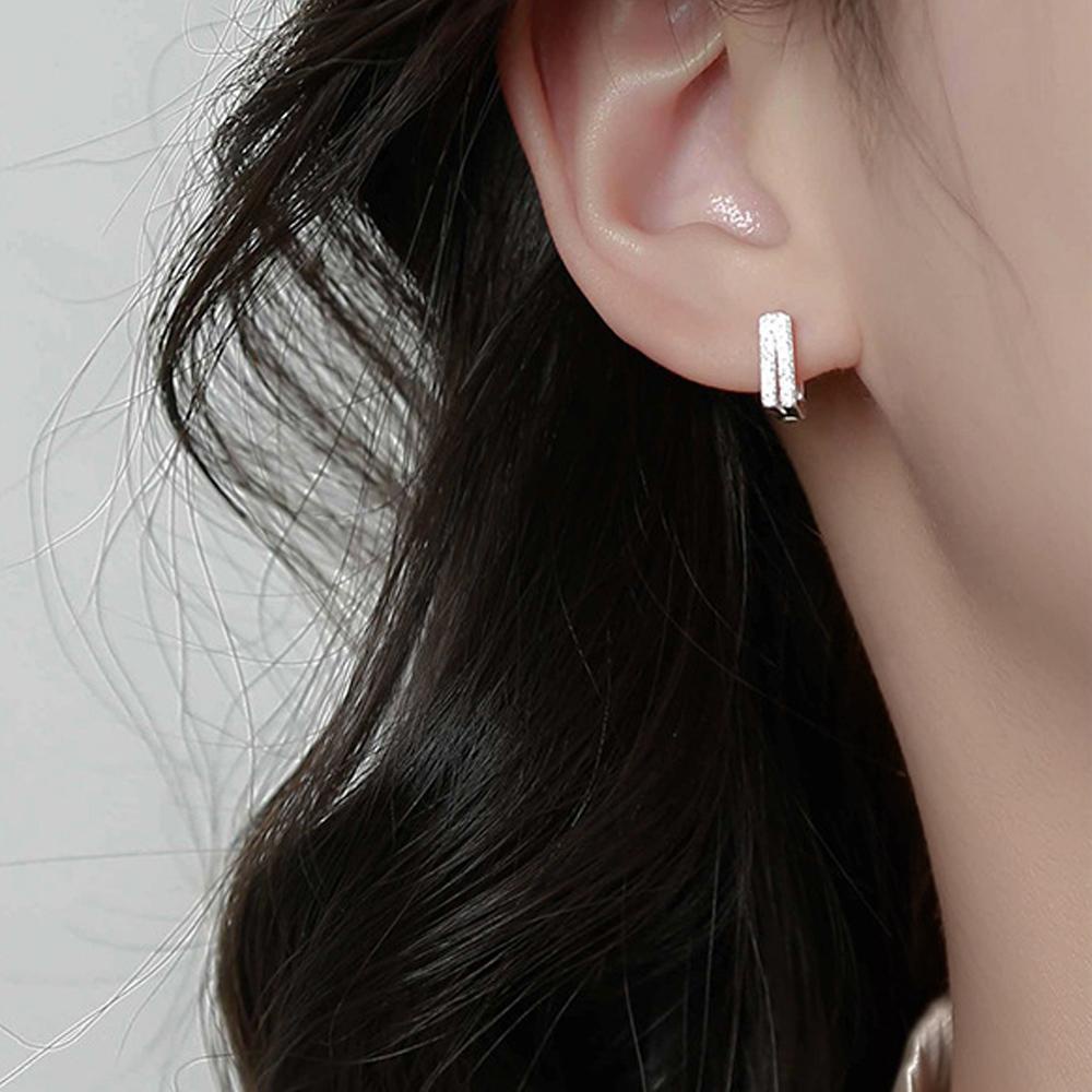 Bông Tai Hình Vuông Bằng Đồng Thiết Kế Tinh Tế Thời Trang Cho Nữ
