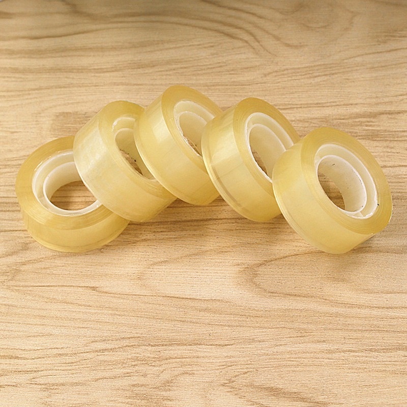 1 Cuộn Băng Keo Nhỏ Trong Suốt 18mm Đa Chức Năng Dùng Đóng Gói Sổ Tay Cho Học Sinh