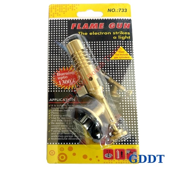 Đèn khò gas mini, Đầu khò ga oxy đồng nguyên khối độ bền cao