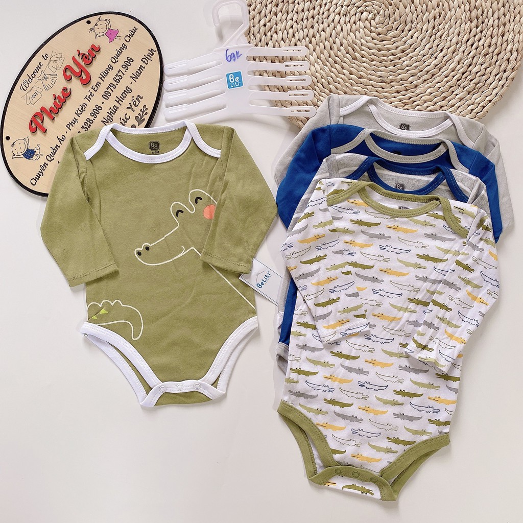 Sale !!! Sét 5 Body Suit Cho Bé (Từ 4-10kg)(SP001431 )