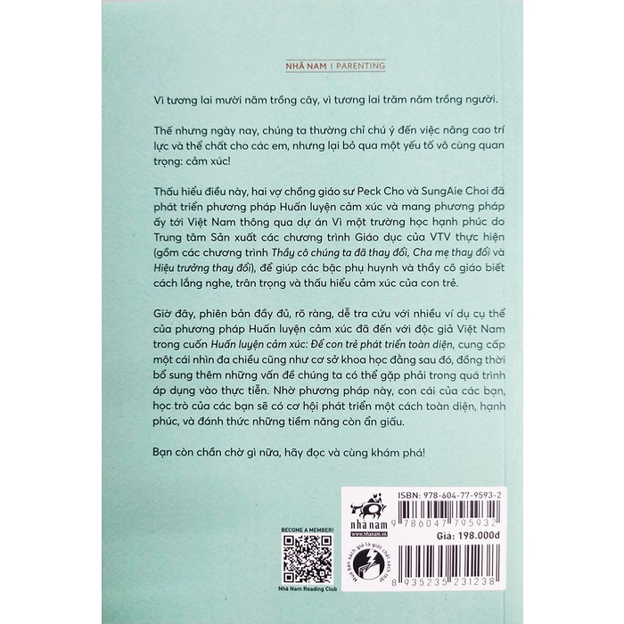 Sách nuôi dạy con - Huấn luyện cảm xúc để con trẻ phát triển toàn diện - Nhã Nam