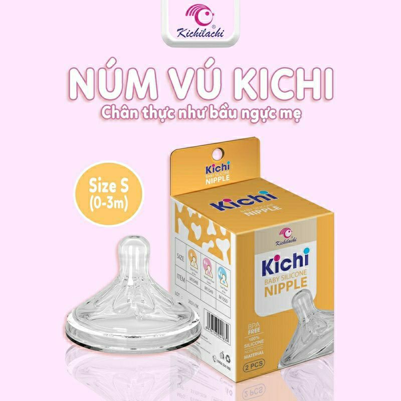 NÚM TY SIÊU MỀM DÙNG CHO BÌNH SỮA HÌNH BÒ HỘP 2 CÁI