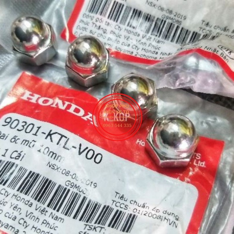 [ CHÍNH HÃNG ]  ốc bắt giảm xóc xe honda ( giá 1 con) lắp cho dream và wave honda các loại -đẹp như zin 100%