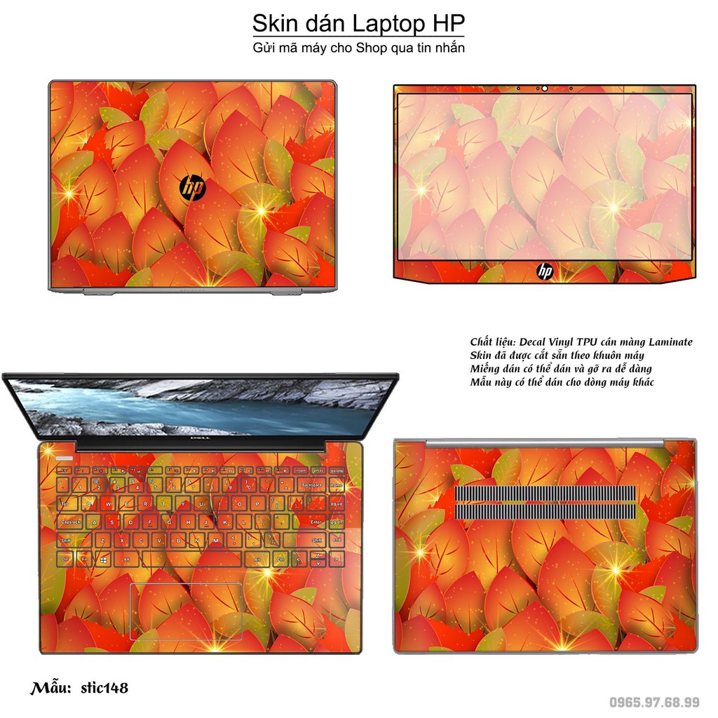 Skin dán Laptop HP in hình Hoa văn sticker nhiều mẫu 24 (inbox mã máy cho Shop)