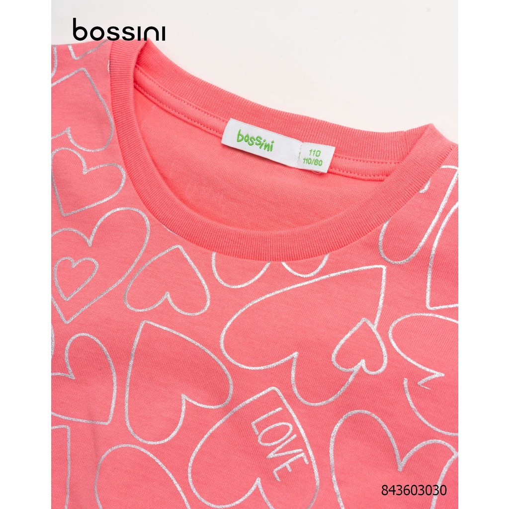Đầm bé gái họa tiết trái tim đáng yêu Bossini 843603030