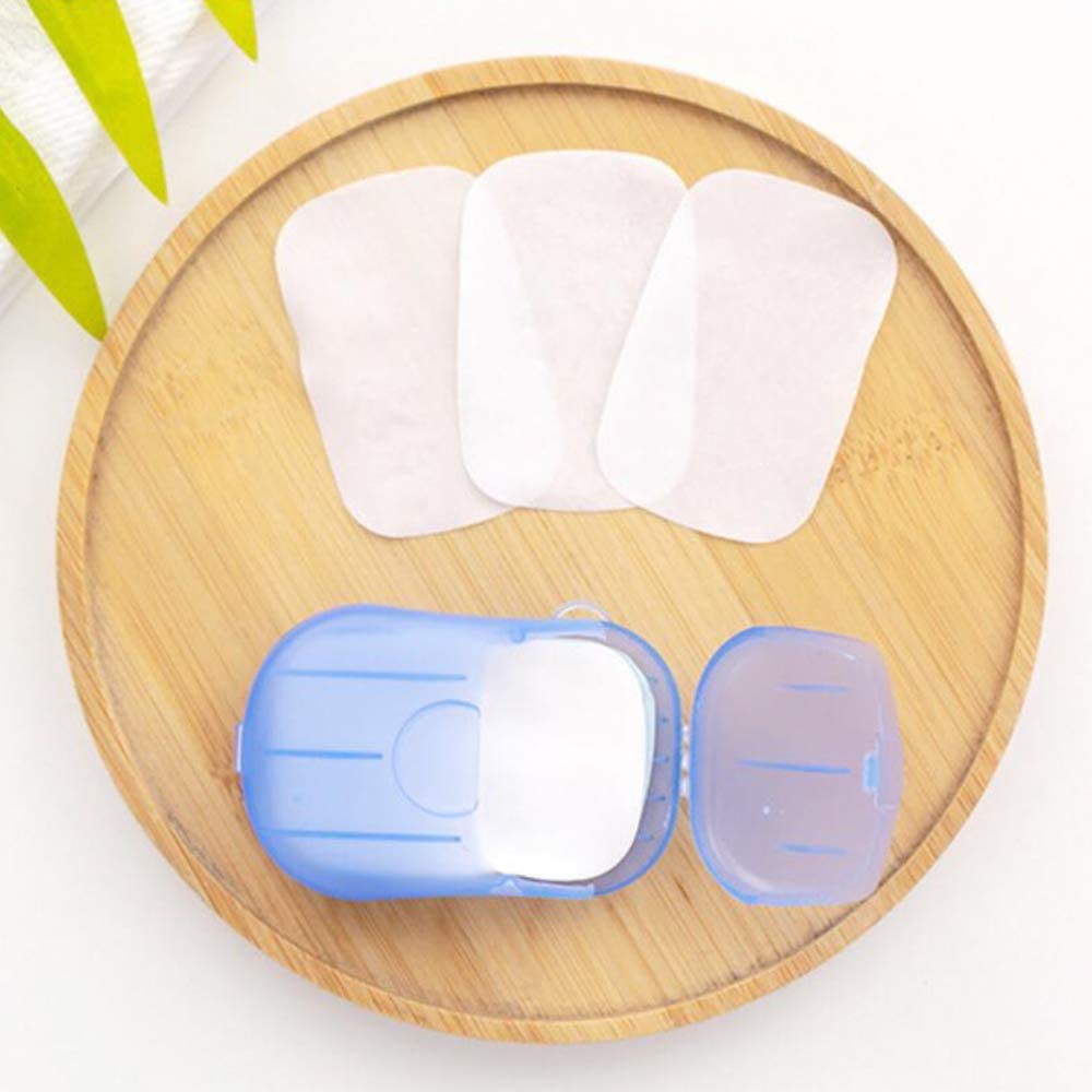 Hộp 20 Miếng Xà Phòng Giấy ANAEAT Mini Đa Năng Làm Sạch Cơ Thể
