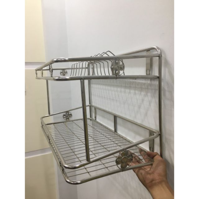 KỆ CHÉN TREO TƯỜNG INOX SIÊU BỀN, ĐỦ SIZE, Mua kèm deal sốc giá rẻ