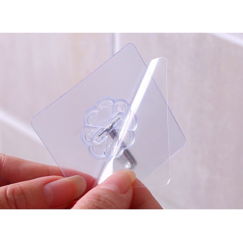 Móc dán tường trong suốt set 5 cái