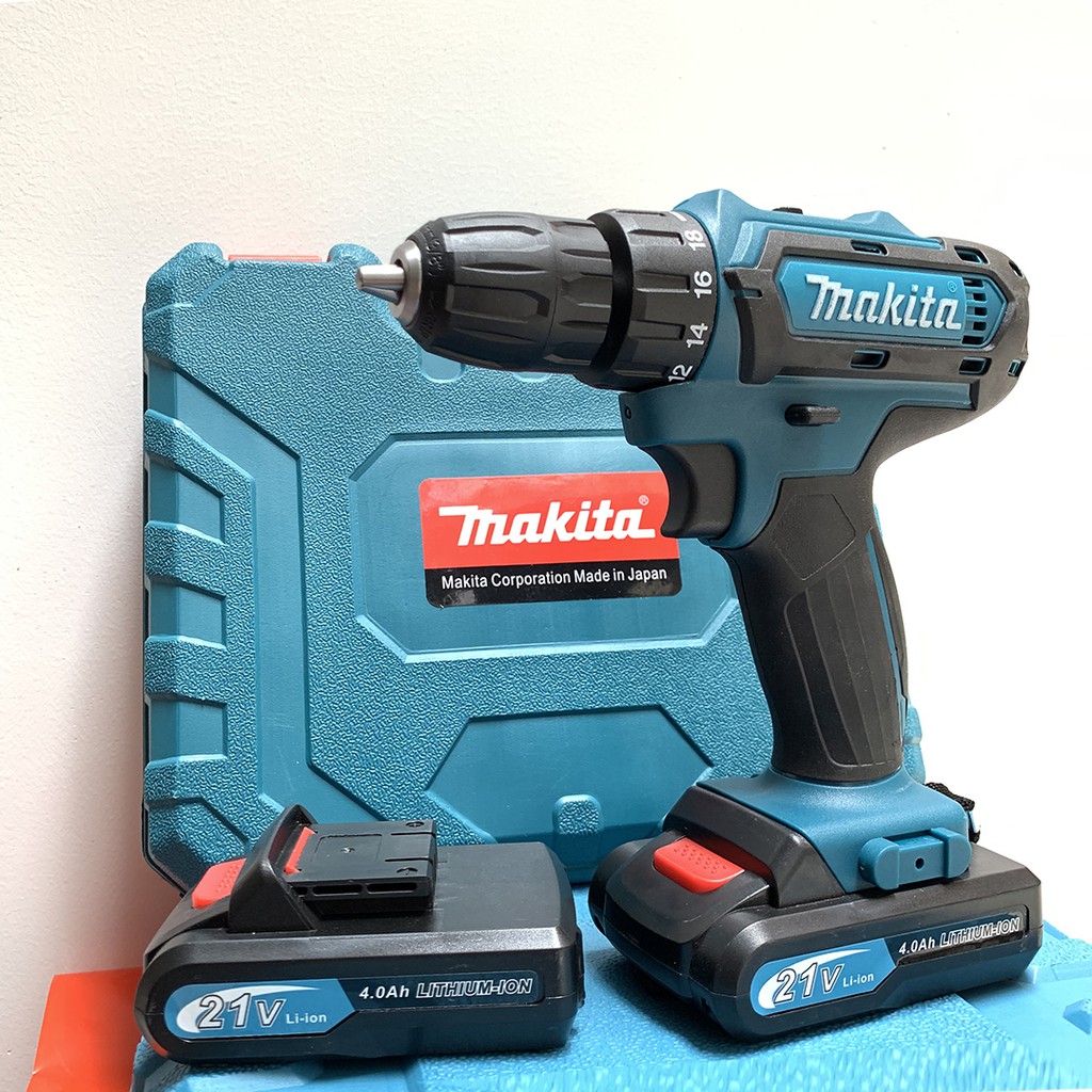 Máy khoan pin MAKITA 21V - TẶNG MŨI KHOAN - Bắt vít - 2 chức năng - Pin 5 CELL - 100% Lõi đồng - HÀNG XỊN GIÁ TỐT