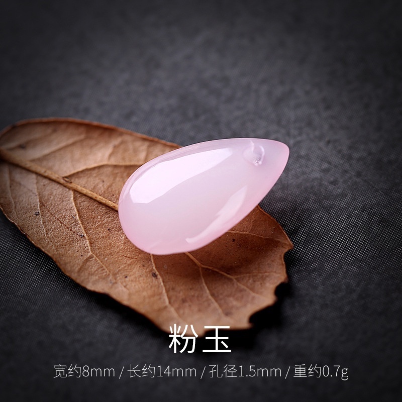 Set 8 Hạt Kính Hình Giọt Nước Làm Trang Sức