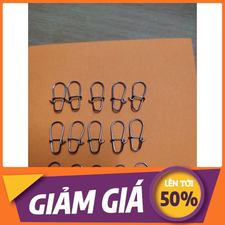 ☘COMBO 20☘KHOÁ LINK CÂU LURE / KHOÁ LURE trâu bò  bằng thép không gỉ CHUYÊN MÓC MỒI CÂU LURE...CHA GIÀ VLOGS
