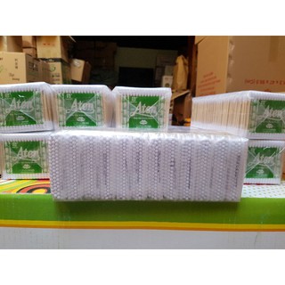 Bông ráy tai ATEN bịch thân gỗ cao cấp 1 lốc 12 bịch