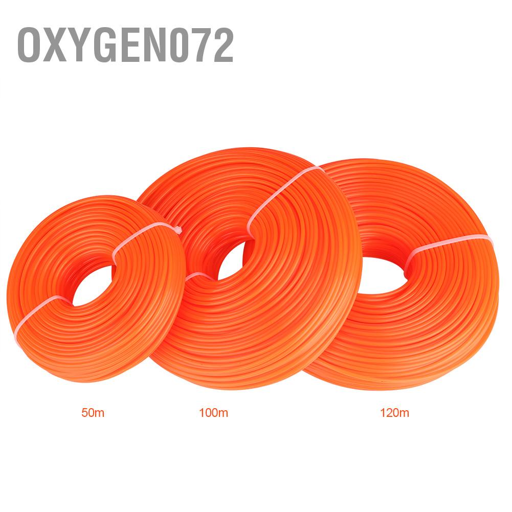 Oxygen072 3mm Trimmer Line Nylon Cord Wire Round String Petrol Grass Dây Cước Cắt Cỏ Vuông Gai