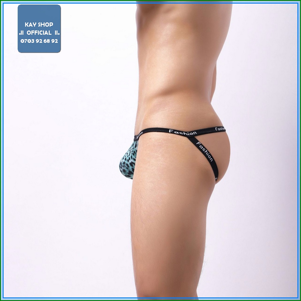 Quần lót nam jockstrap sexy FASHION da beo nâng mông nhẹ - Quần sịp nam dây mini mỏng nhẹ khoe mông gợi cảm