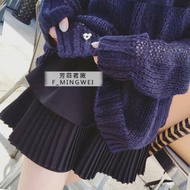 Chân váy 2 tầng( dưới xếp li)