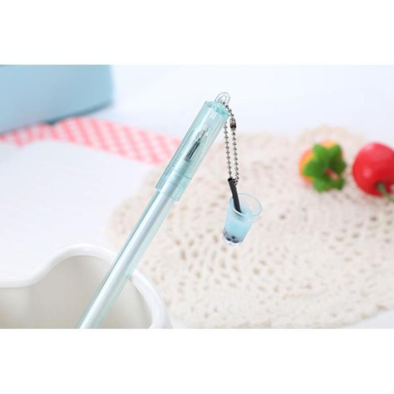 Bút Gel Nước Mực Đen Ly Trà Sữa H68