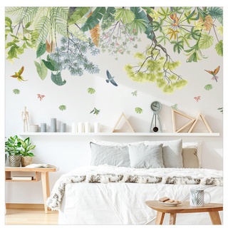 Decal dán tường [Bộ sưu tập các mẫu hoa lá,động vật] BS298