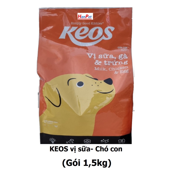 KEOS- GANADOR- gói 400gr- Thức ăn chó dạng hạt cao cấp (dành cho mọi loại chó) đồ ăn khô cho cún